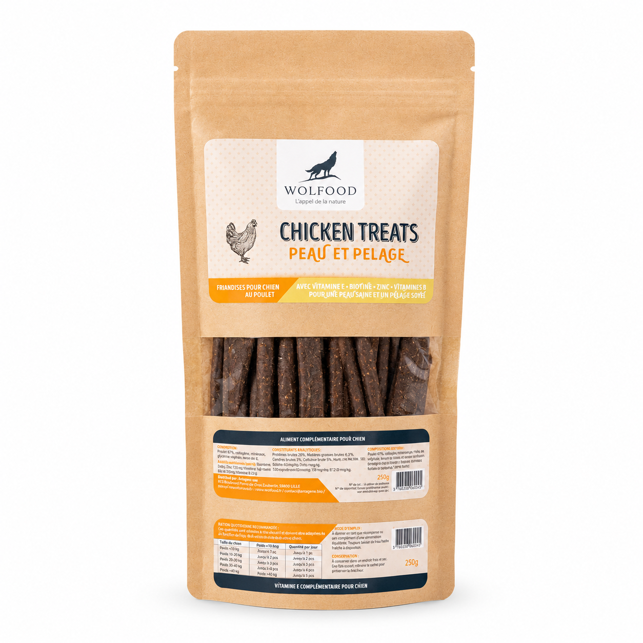 Wolfood - Chicken Treats - 250g