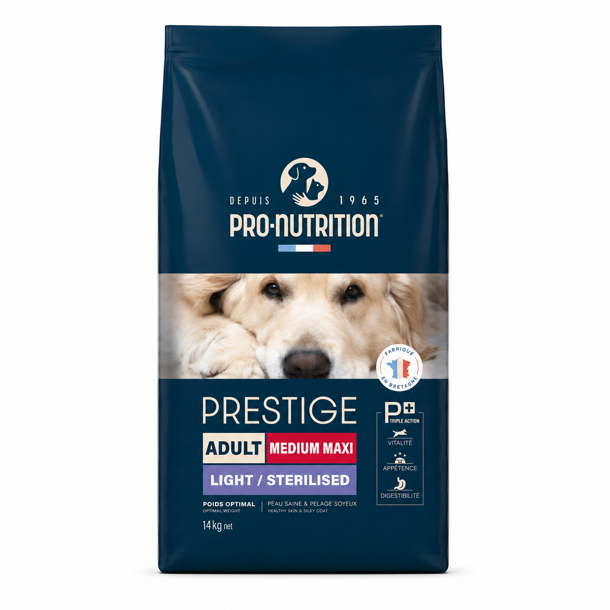 Pro Nutrition - Prestige Adulte Medium Maxi Light Stérilisée - 14kg