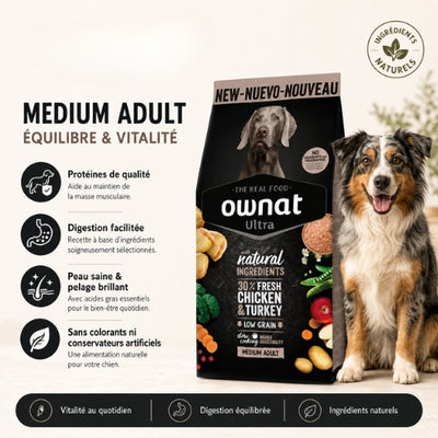 Ownat - Ultra Medium Adulte - 12 kg