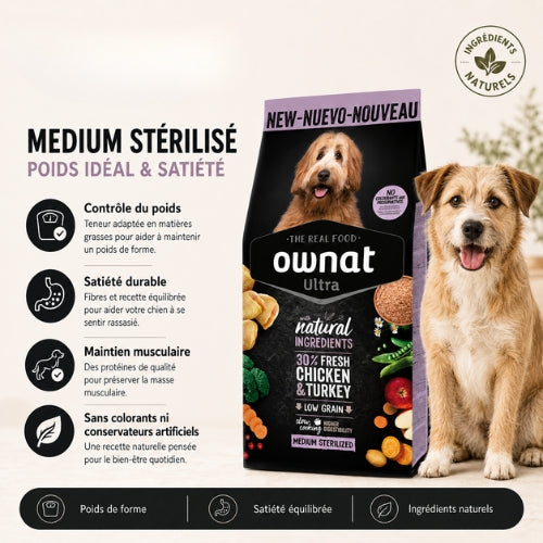 Ownat - Ultra Medium Stérilisée — 12 kg