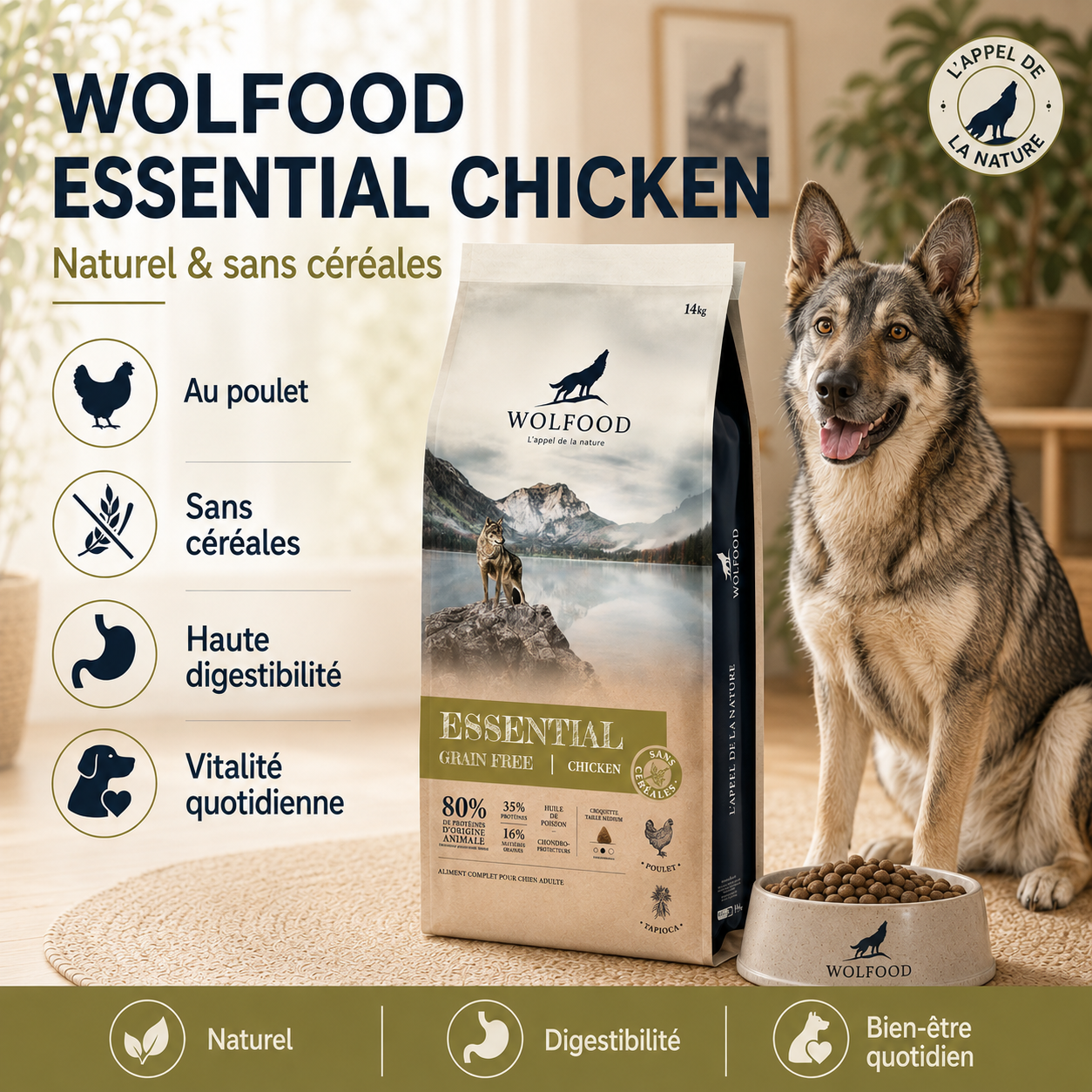 Wolfood - Essential Poulet