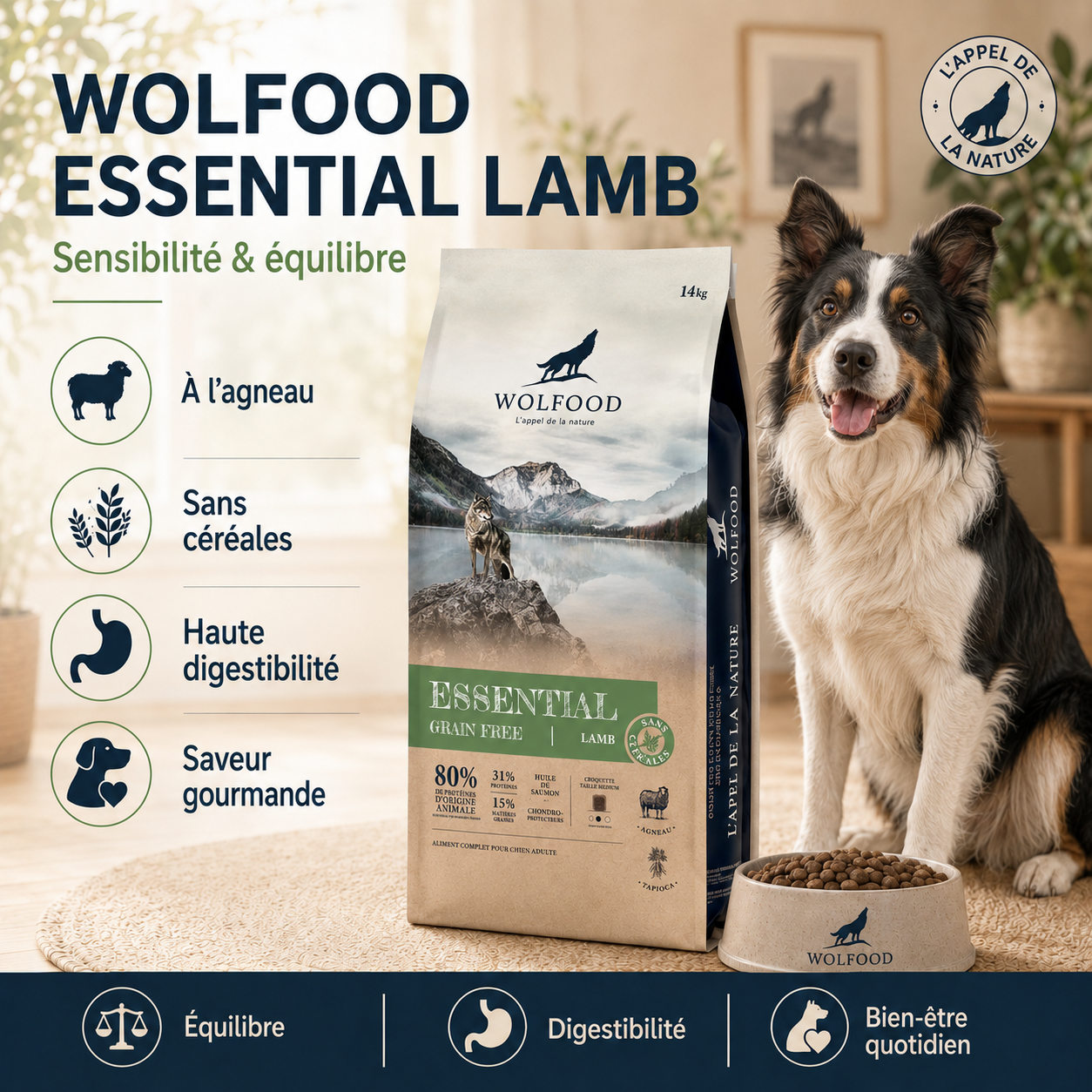Wolfood - Essential Agneau