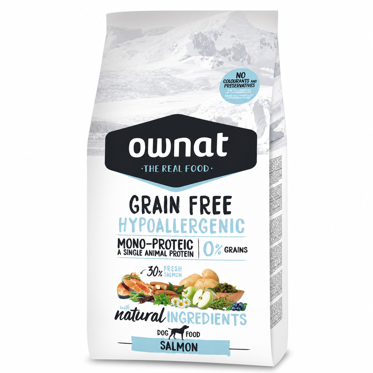 Ownat - Grain Free Hypoallergenic Saumon  - 12 kg